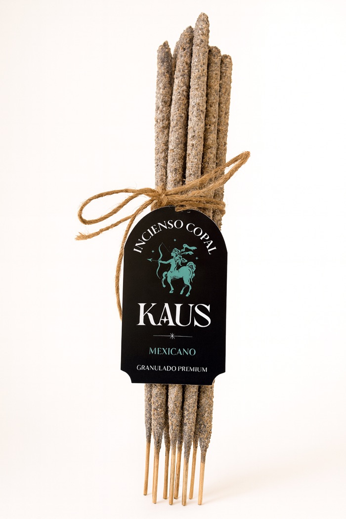 Incienso de Copal Mexicano Premium · Pack de 10 varas · Calma KAUS
